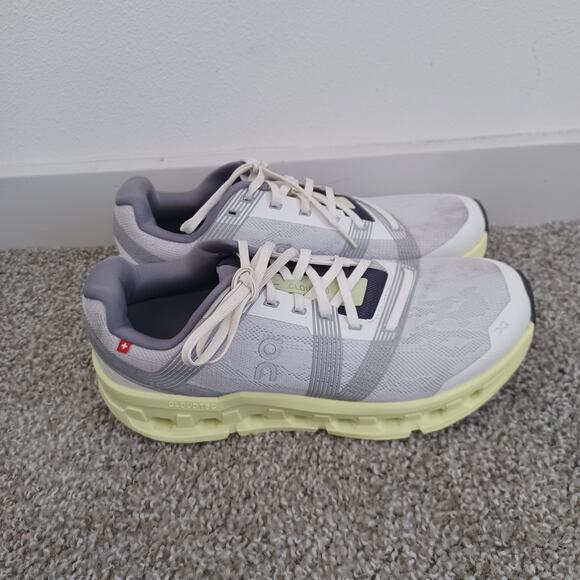 On Cloud Cloudrunner Women's Size 10.5 Frost Aloe Gray Lace Up Running Shoes - Picture 3 of 9